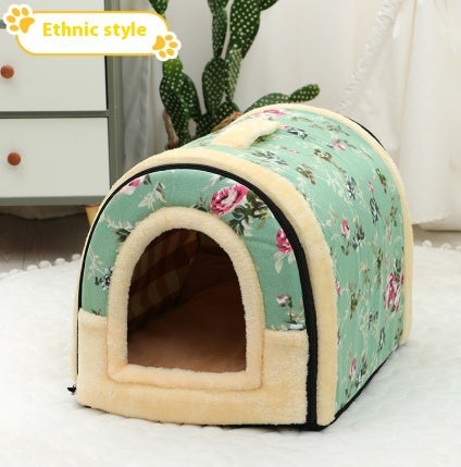 Portable Handle Pet Bed Kennels