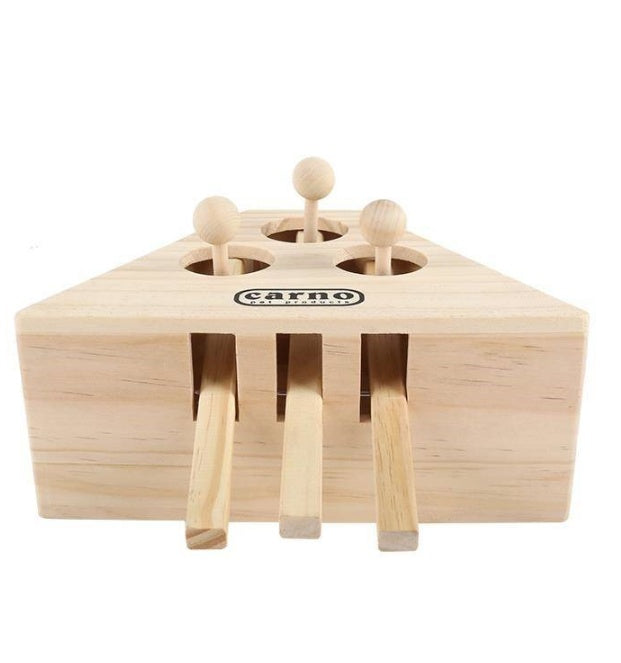 Solid Wood Cat Toy