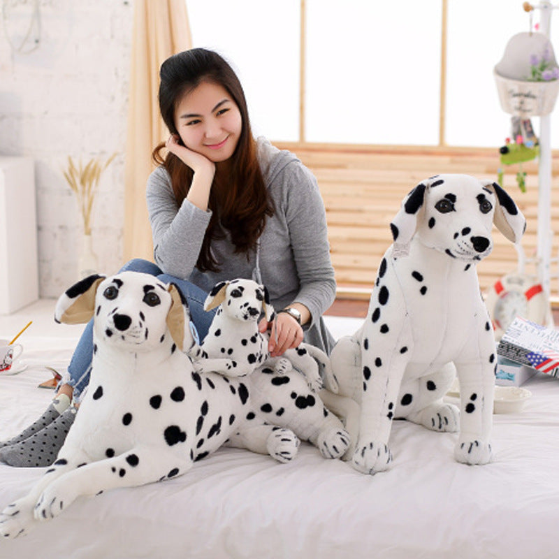 Simulated Plush Toy Spotted Dog Figures