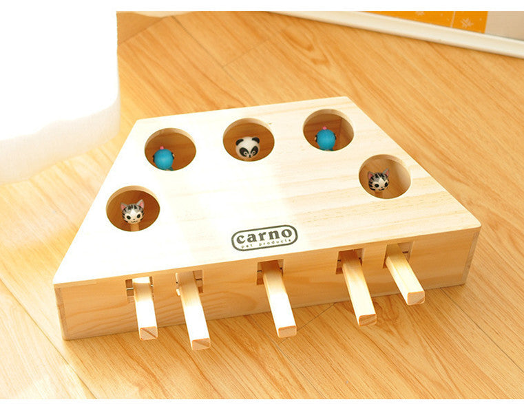 Hamster Solid Wood Cat Toy