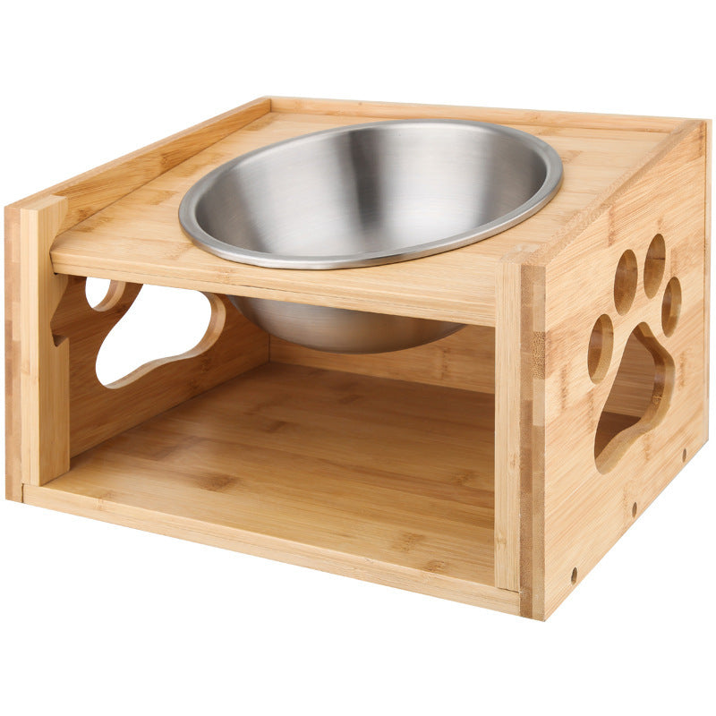 Large dog food bowl