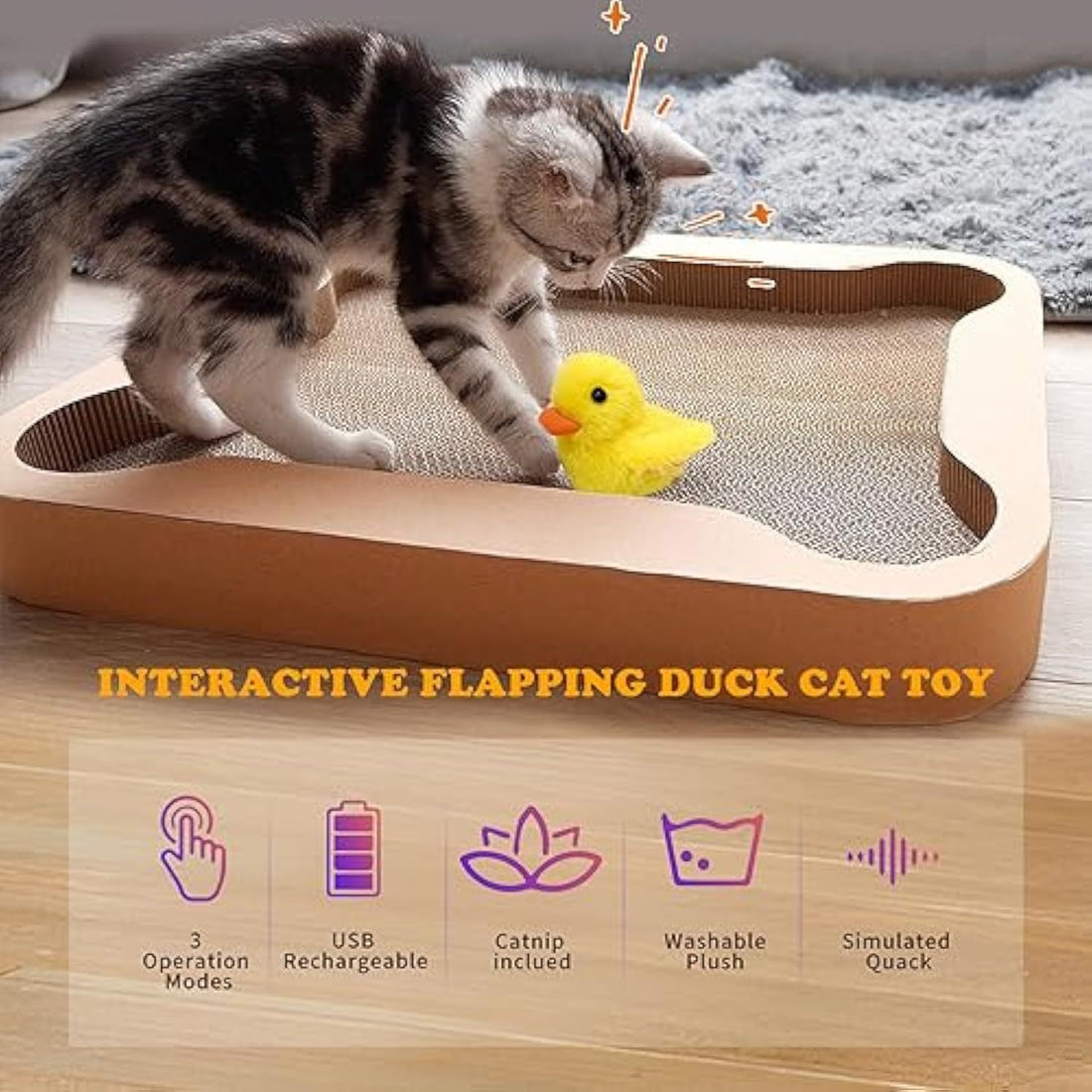 Cat Catnip Toys Beating Wings