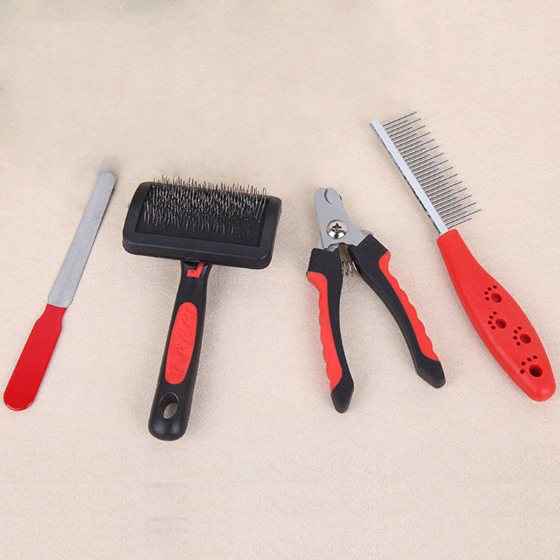 Dog Grooming Four-piece Comb