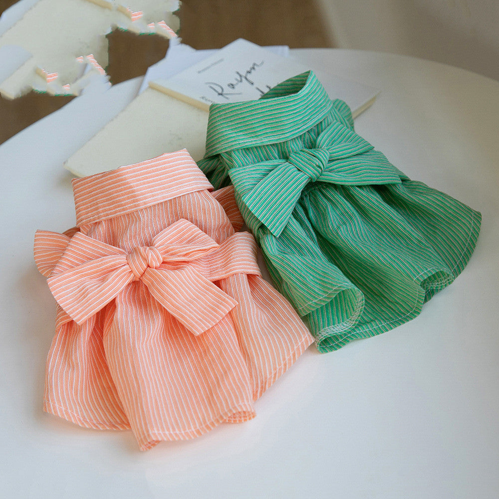 Dog Pet Bowknot Dress