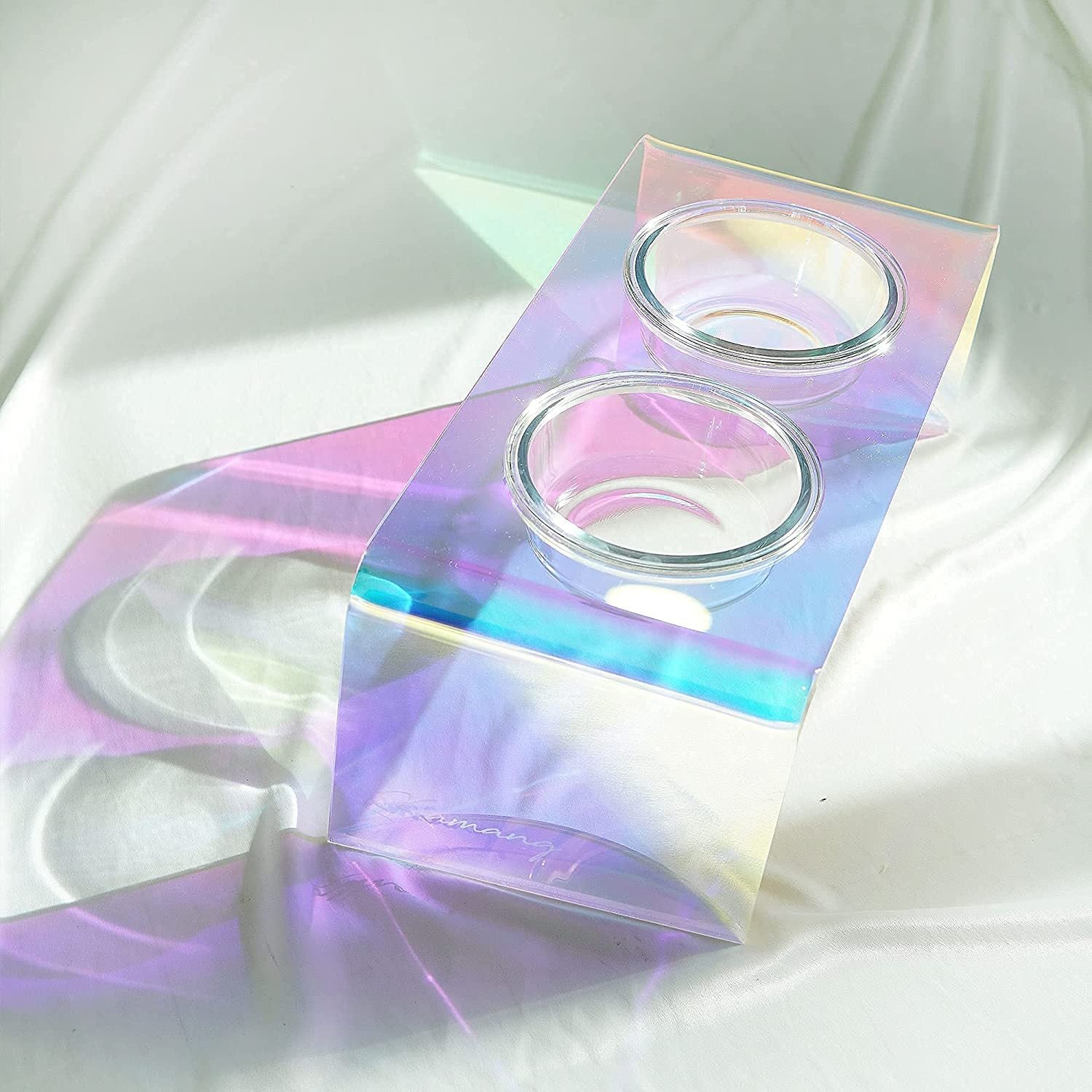 Acrylic Pet Dazzling Bowl Food