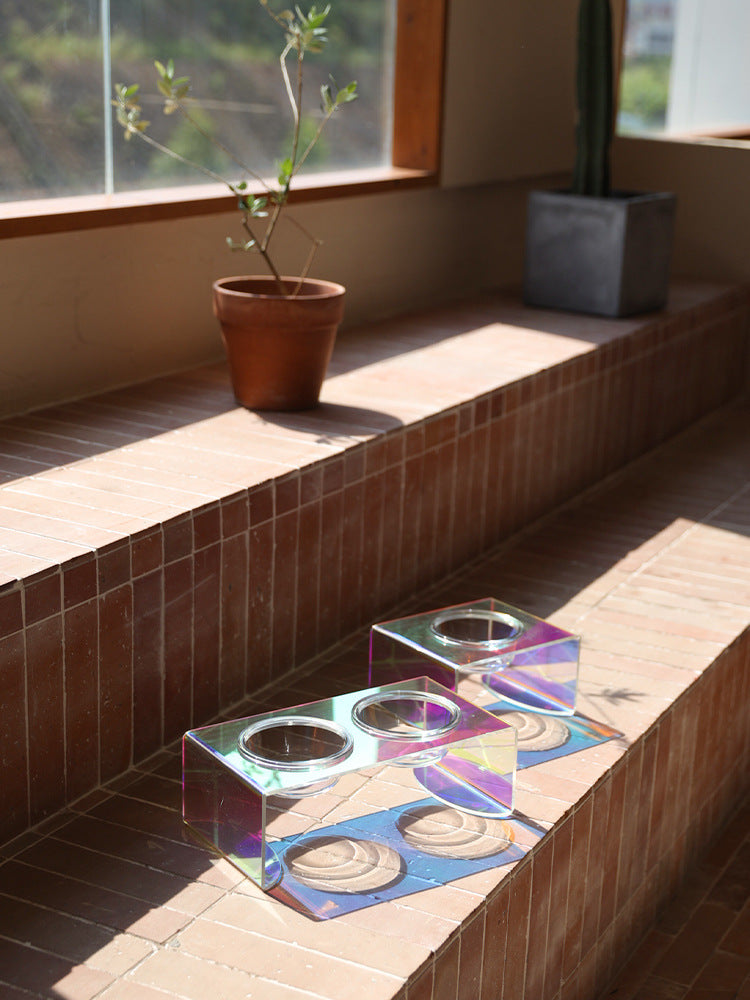 Acrylic Pet Dazzling Bowl Food