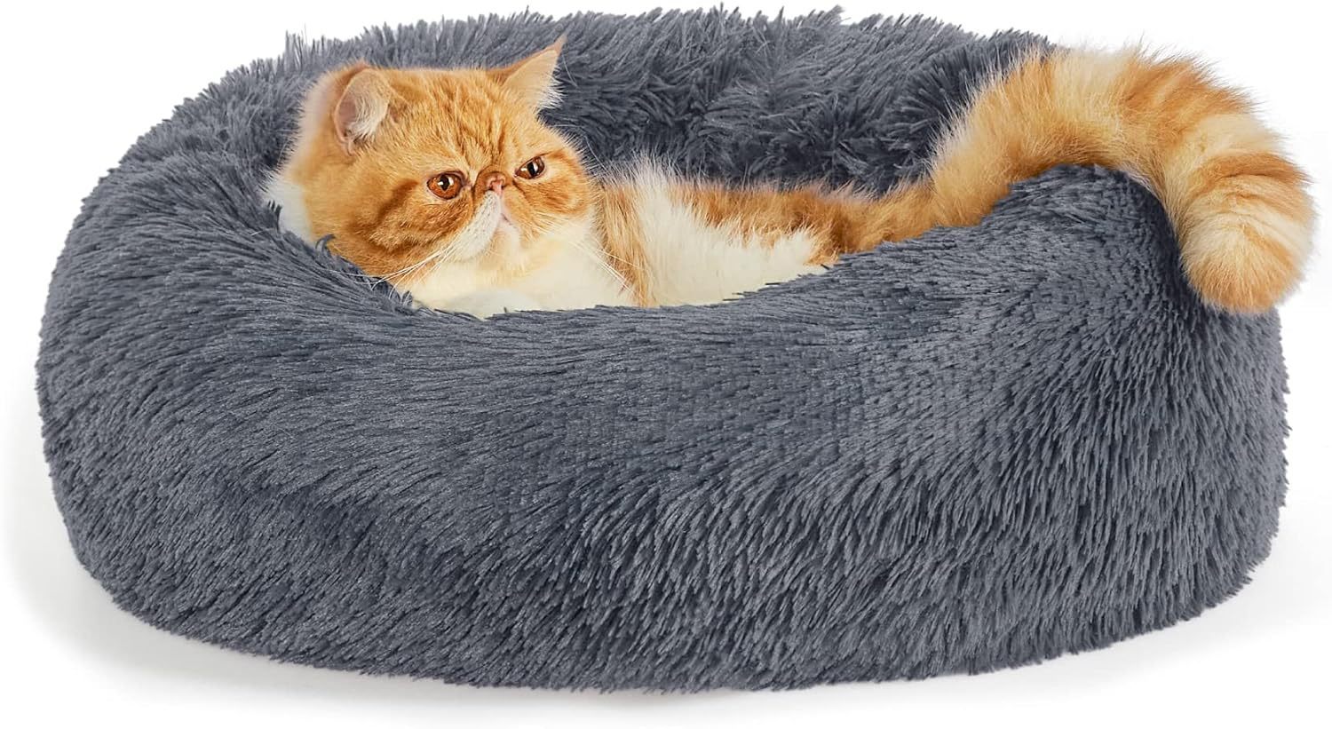 Indoor Solid Color Plush Pet Bed