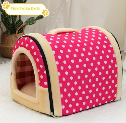 Portable Handle Pet Bed Kennels