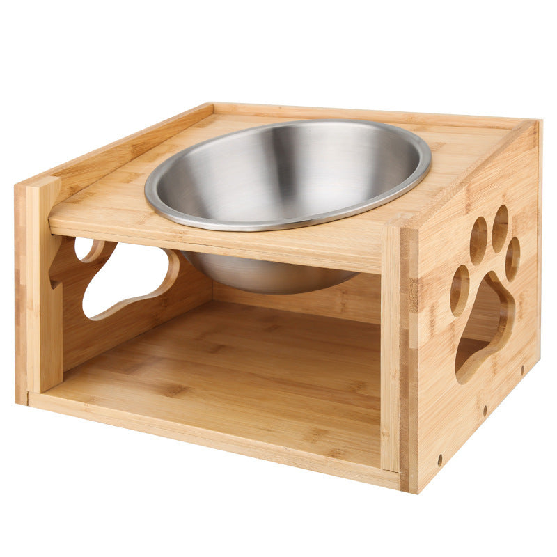 Large dog food bowl