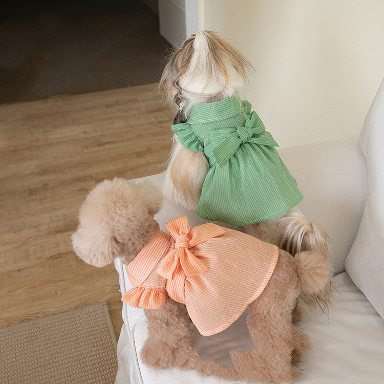 Dog Pet Bowknot Dress