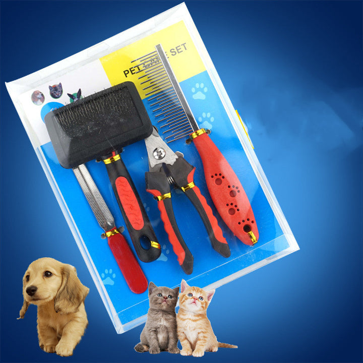 Dog Grooming Four-piece Comb