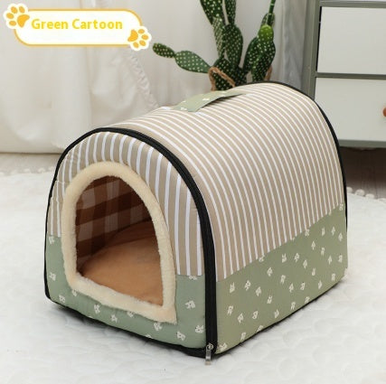 Portable Handle Pet Bed Kennels