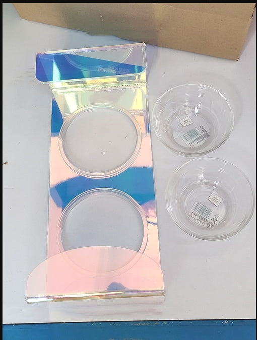 Acrylic Pet Dazzling Bowl Food