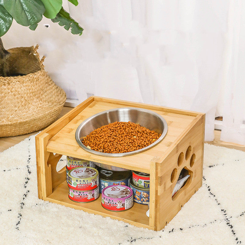 Large dog food bowl