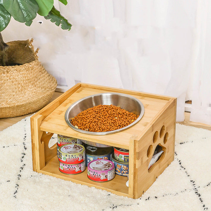 Large dog food bowl