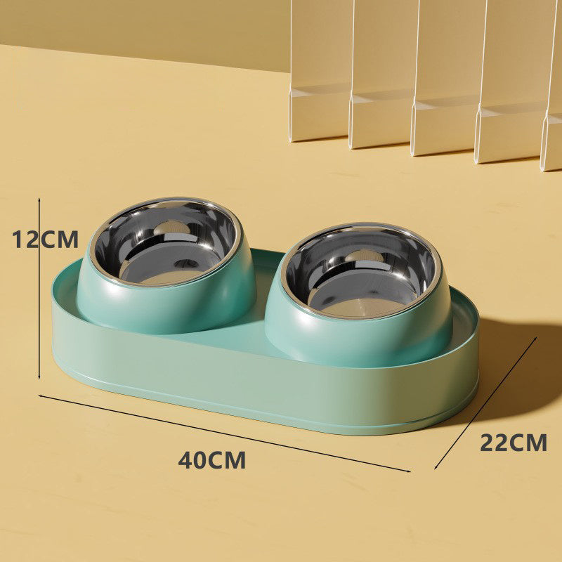 Pet Double Bowl Supplies