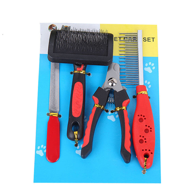 Dog Grooming Four-piece Comb