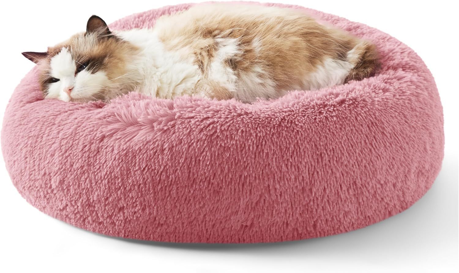 Indoor Solid Color Plush Pet Bed