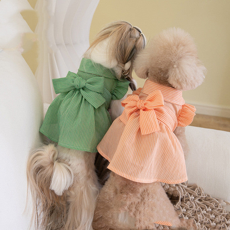 Dog Pet Bowknot Dress