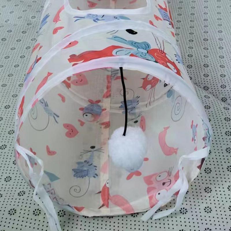Cat Play Tunnel Folding Interactive Toy