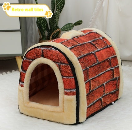 Portable Handle Pet Bed Kennels