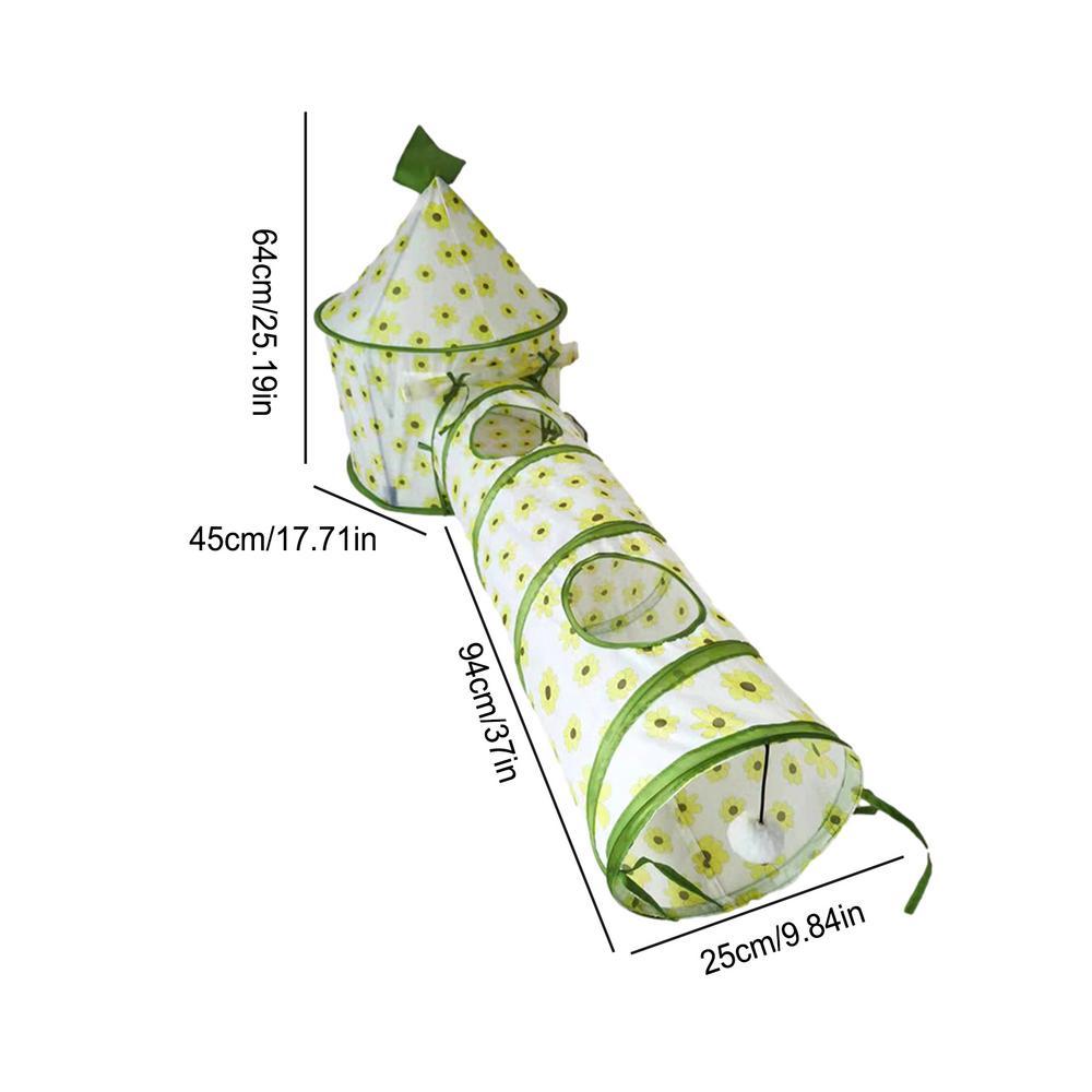 Cat Play Tunnel Folding Interactive Toy