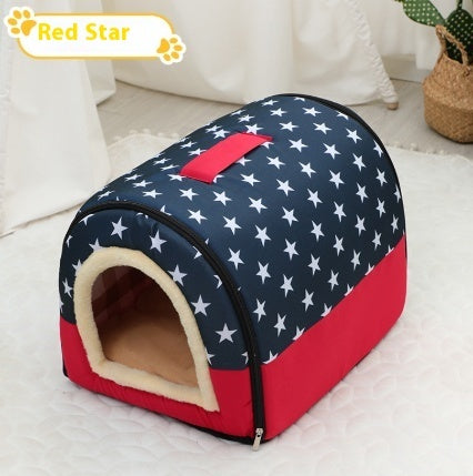 Portable Handle Pet Bed Kennels