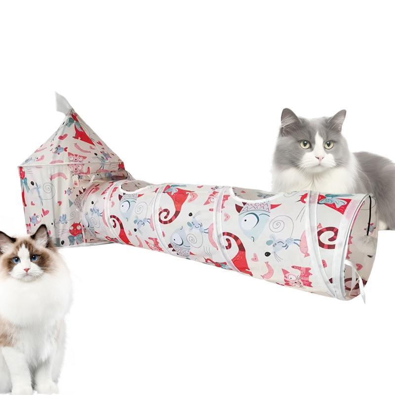 Cat Play Tunnel Folding Interactive Toy