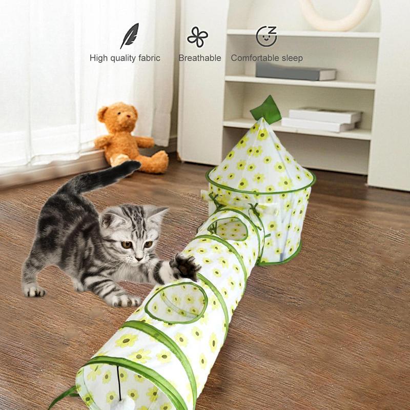 Cat Play Tunnel Folding Interactive Toy