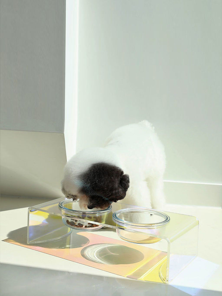 Acrylic Pet Dazzling Bowl Food