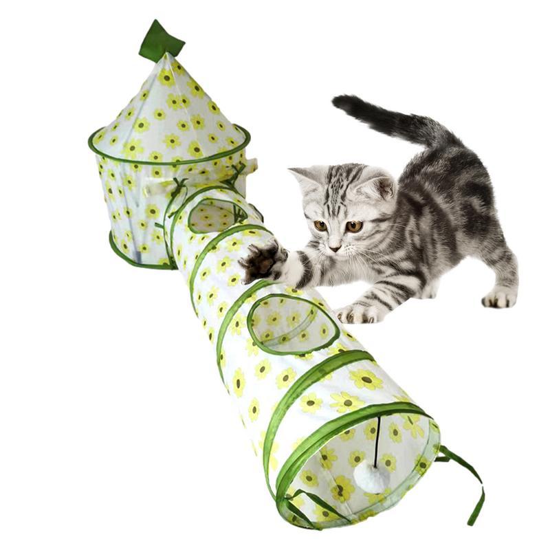 Cat Play Tunnel Folding Interactive Toy