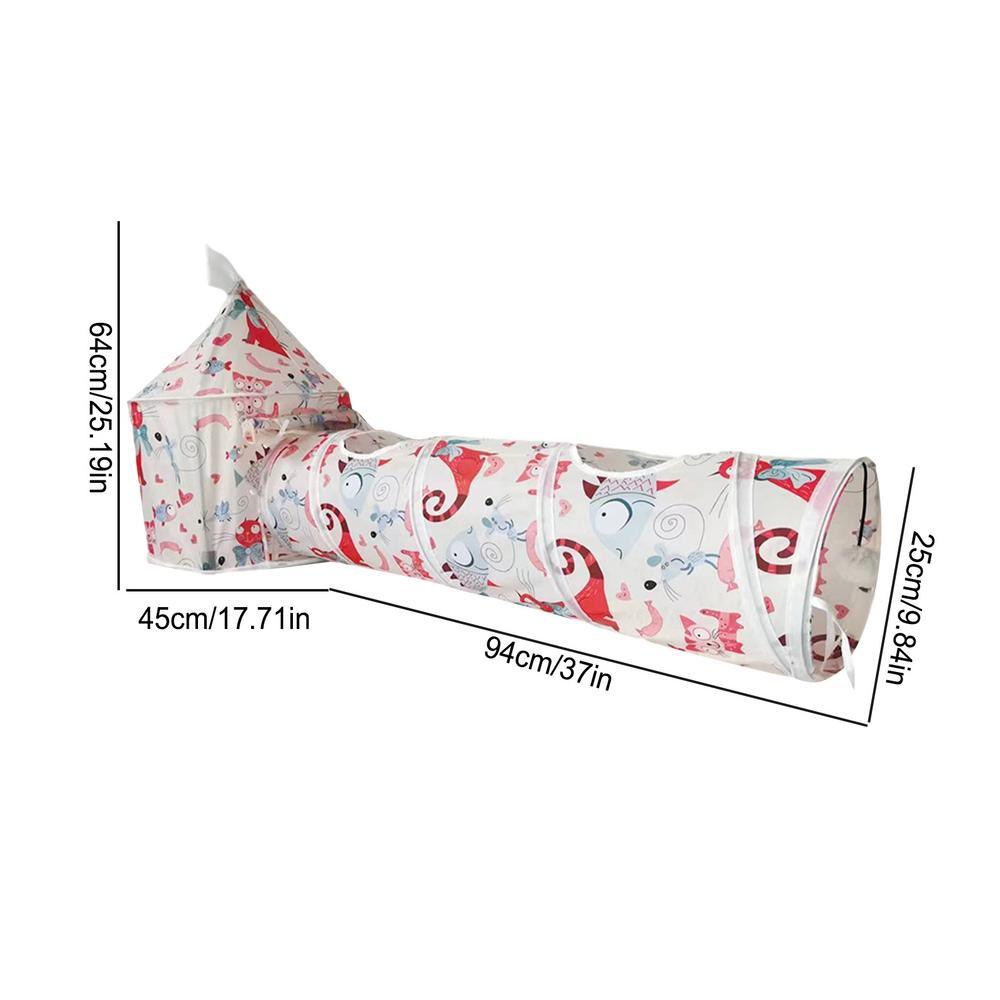 Cat Play Tunnel Folding Interactive Toy